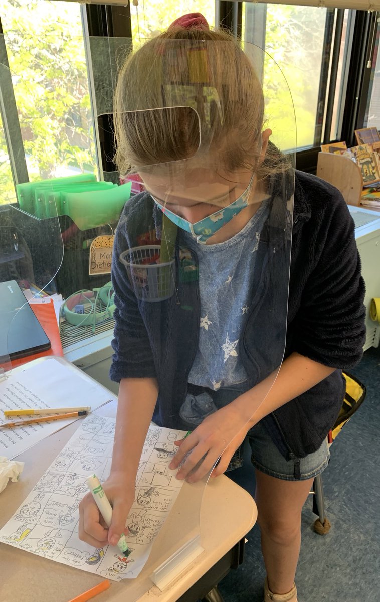 LaurenKeegan16's tweet photo. Putting the final touches on our American Revolution informational books! Writers included facts, stories, timelines &amp; even comic strips! We celebrated our finished books by leaving compliments on Post-its.📝🇺🇸🇬🇧 @weld0505 @OceansideSch2 @ErinMarieMarone @DianeProvvido https://t.co/CJrMZoDMaE