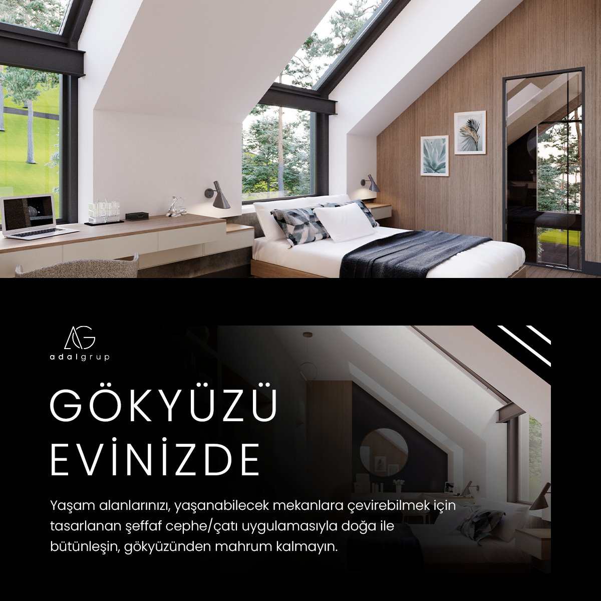 AdalGrup's tweet photo. ▪️Yaşam alanlarınızı, yaşanabilecek mekânlara çevirebilmek için tasarlanan şeffaf cephe/ çatı uygulamasıyla doğa ile bütünleşin, gökyüzünden mahrum kalmayın.

#adalgrup #architecture #ınteriordesign #engineering #construction #mimarlık #mimariçözümler #içmimarlık #architect https://t.co/uJYwS3ErWr