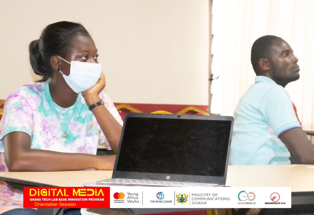 grassrootshubgh's tweet image. Yesterday, successful applicants for the upcoming Digital Media training were taken through an orientation at the hub. They were informed to know what to be expecting during the entire 6 weeks.  #digitalmedia #baseprogram #grassrootshub @youngafricawks @GhanaTechLab @mocghana