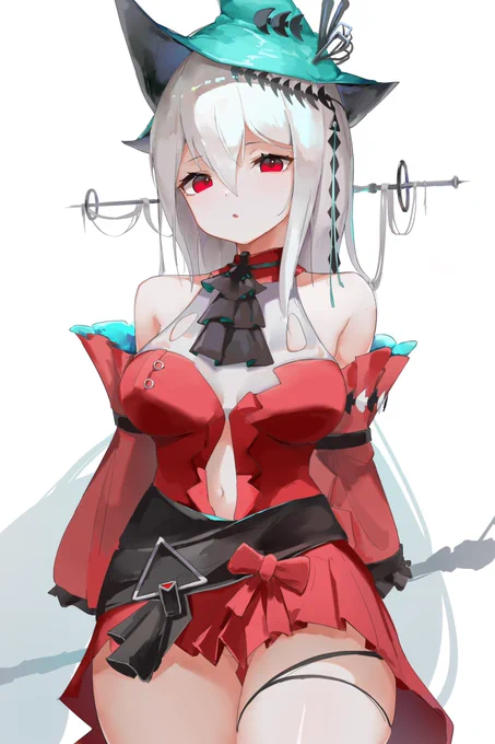 为斯卡蒂献上心脏#女の子 #明日方舟 #アークナイツ 