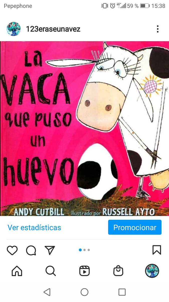 123eraseunavez's tweet photo. 🧙‍♀️1...2...3... ¡Érase una vez!📚

#diainternacionaldelasfamilias

❇️LA VACA QUE PUSO UN HUEVO❇️
#andycutbill
@russellayto
#lavacaquepusounhuevo

https://t.co/rwwOKdw4d3 https://t.co/D21l9w2Rn2