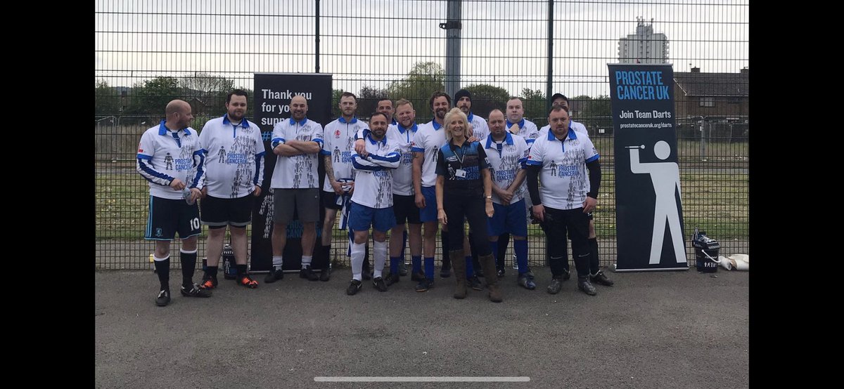 Middlesbrough v Billingham Darts teams annual Charity football match for <a href="/ProstateUK/">Prostate Cancer UK</a>. Great to see Glen Durrant showing his support as always. Fantastic turnout for the Teeside Boys