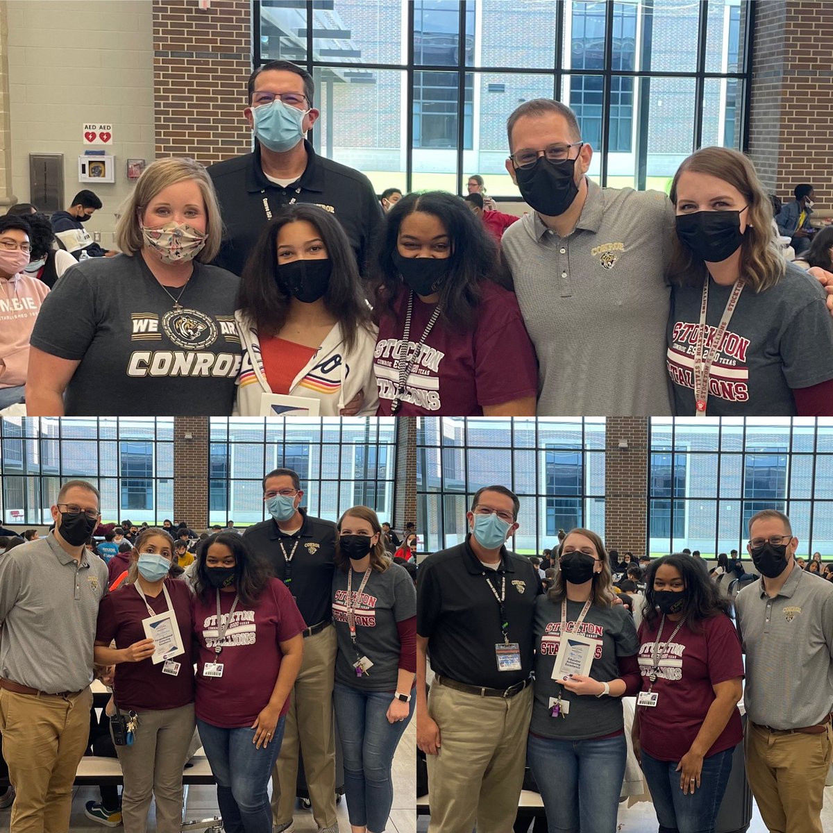It was so special to have Dr. Horton and new CHS band director, Billy Skempos, on campus to announce the 20-21 Stockton Ambassador Award recipients. Congratulations to student-Jasmin Patten, paraprofessional-Ana Octaviano, and teacher-Myra Corley!
