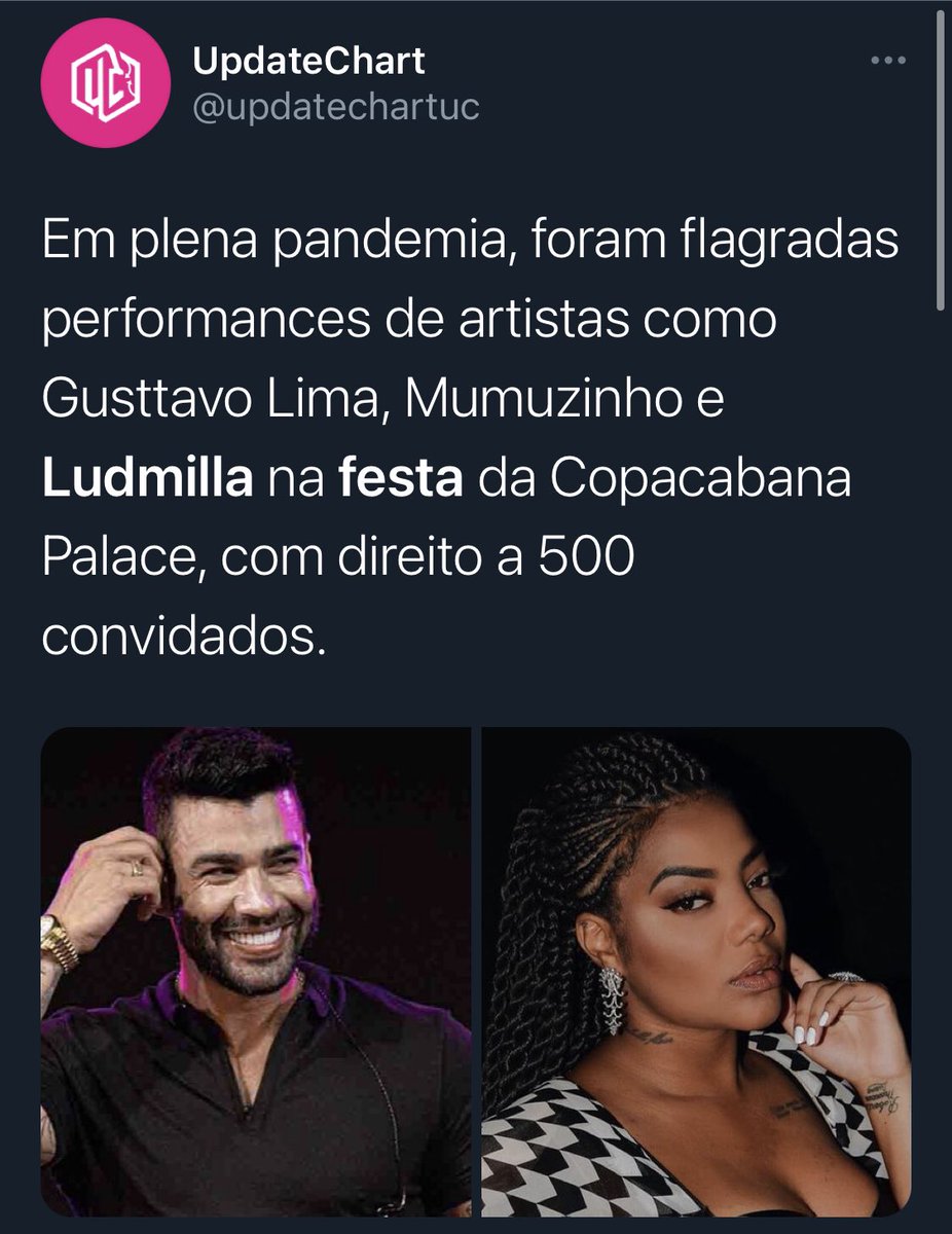 davi_alexs's tweet photo. 23:59                   //                     00:00

E assim vemos a hipocrisia reinando

Copacabana Palace/Gustavo Lima/Ludmilla https://t.co/YoJnFUaNSq