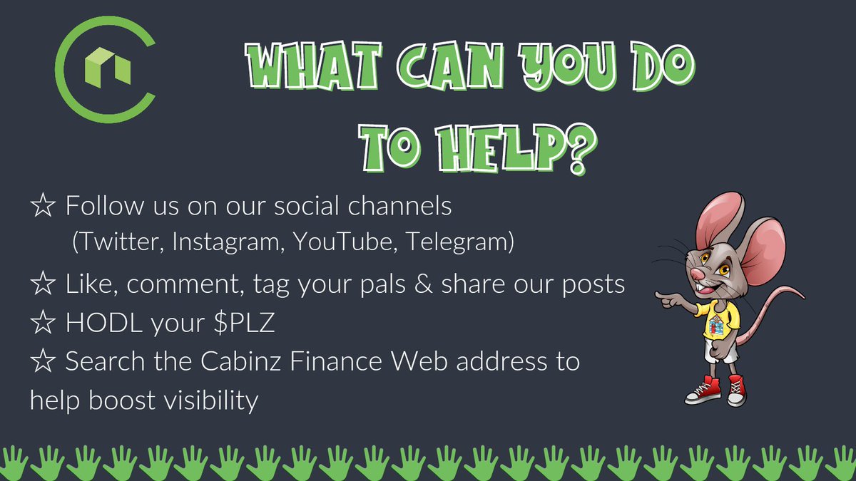 CryptoWithHeart's tweet photo. As our community continues to grow, here is a few points of actions you can take to support the project &amp; spread the love 💘

Thank you &amp; Thank you 
.
.
.
$plz #charityproject #cryptowithaconscience #cryptocurrencies #cryptoworld #defi #deflationary #decentralisedfinance #gainz https://t.co/0ldNB9XwPk