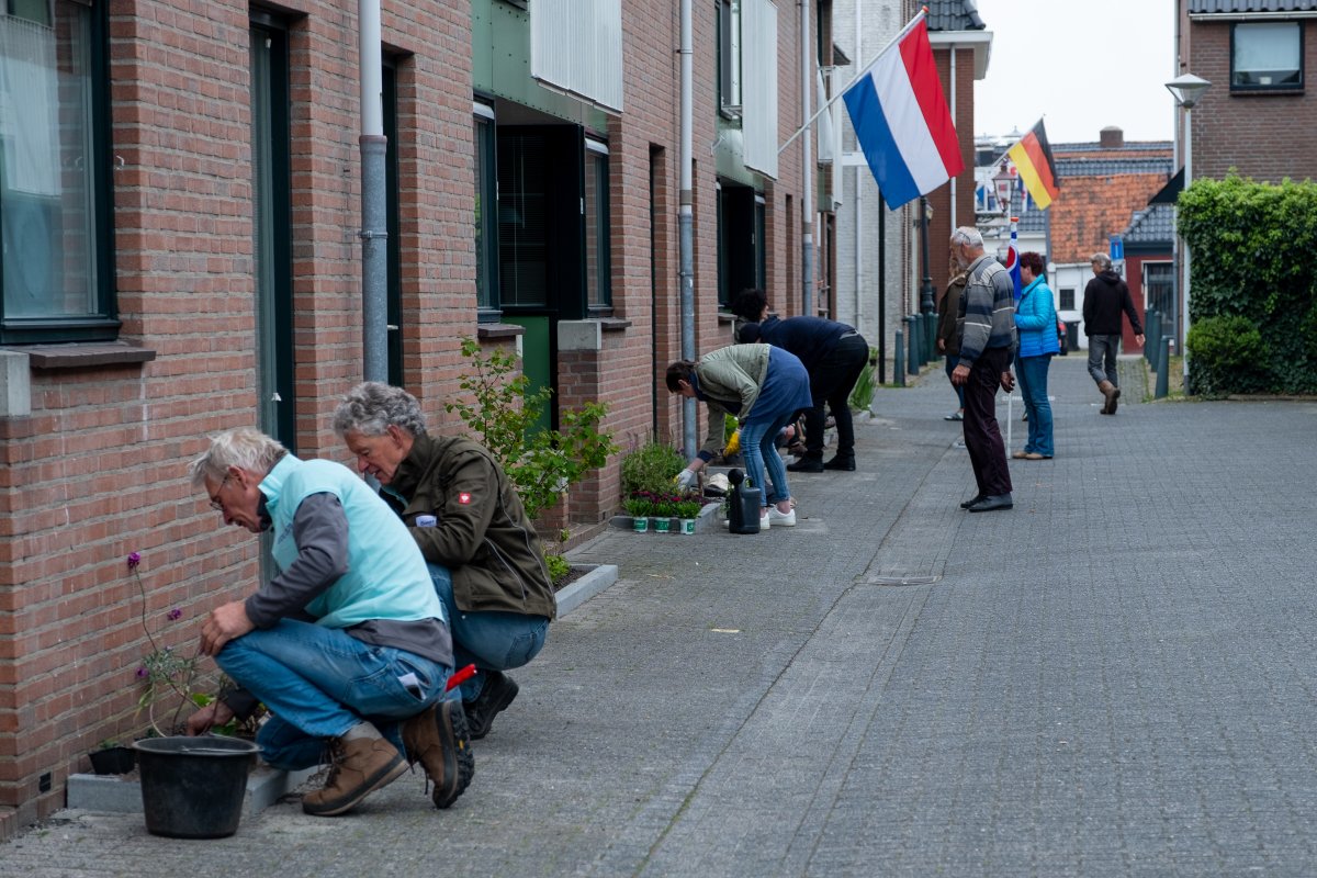 Gemeente_Lwd's tweet photo. 🌱Grou is een stukje groener!🌱
Vandaag werden in Grou 37 #geveltuintjes aangelegd door bewoners en Grou2030. Uiteraard doen ze ook mee met het @tegelwippen 💪#Vergroen jouw buurt ook samen. Kijk voor tips en inspiratie op https://t.co/xBLZMHFe8h https://t.co/2Mu7IBSe5T