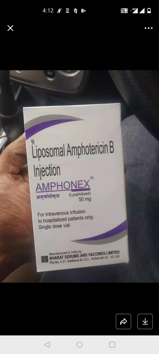 sachmeneha's tweet photo. Looking for this injection in #Bangalore for a relative who's caught the #BlackFungus 
Please help! #COVIDEmergency #bangalorecovid #CovidCrisis https://t.co/Jsc790RvLn