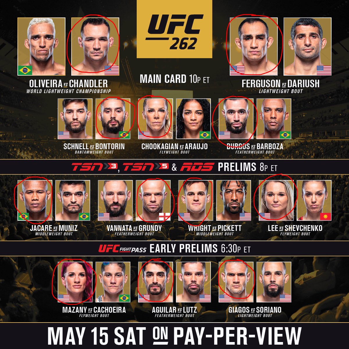 harleypredicts's tweet photo. Predictions for UFC 262 #UFC262 #mmapredictions https://t.co/qrEtEQUVo5