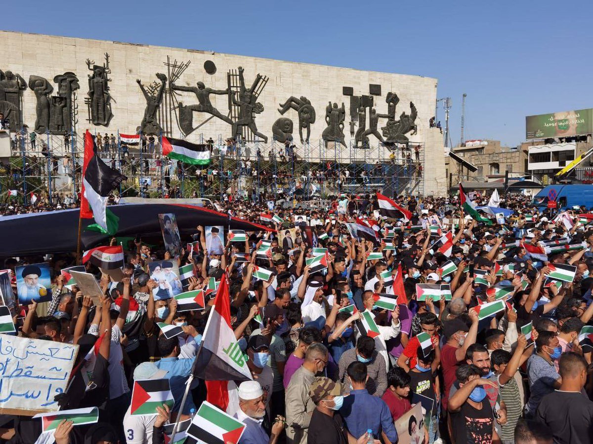 ScreenMix's tweet photo. عاجل:

مظاهرات كبيرة في بغداد تضامنًا مع فلسطين 🇮🇶🇵🇸 https://t.co/t24NkvFkVI