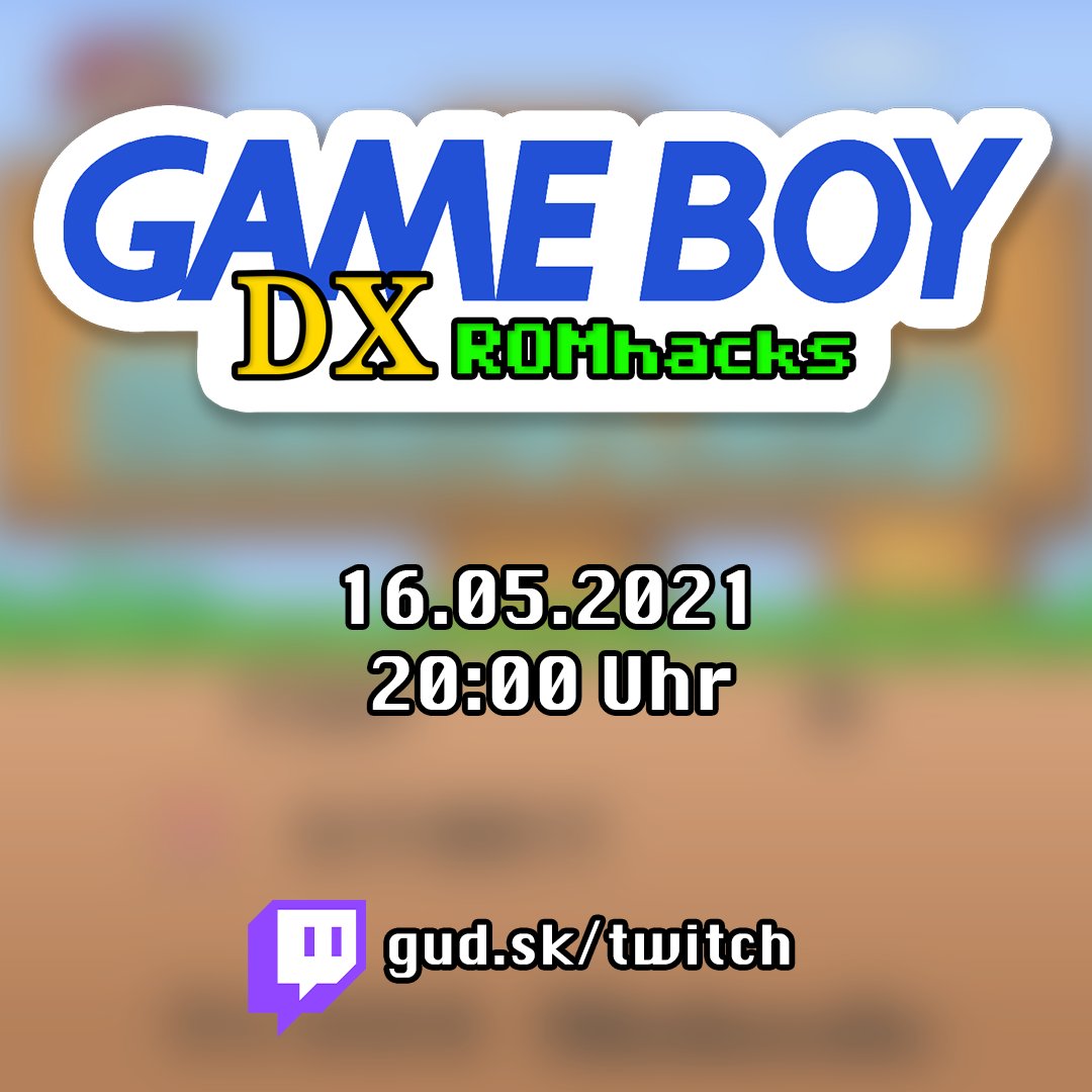 Morgen beginnt <a href="/bafh666/">@BAfH666@mastodon.cloud</a> seine neue Reihe „Game Boy DX ROMhacks“.
Seid am 16.05.2021, um 20:00 Uhr, auf gud.sk/twitch live dabei.

Los geht es mit Super Mario Land DX.
#retro #twitch #streaming #retrogaming #supermarioland #supermariolanddx #gameboy