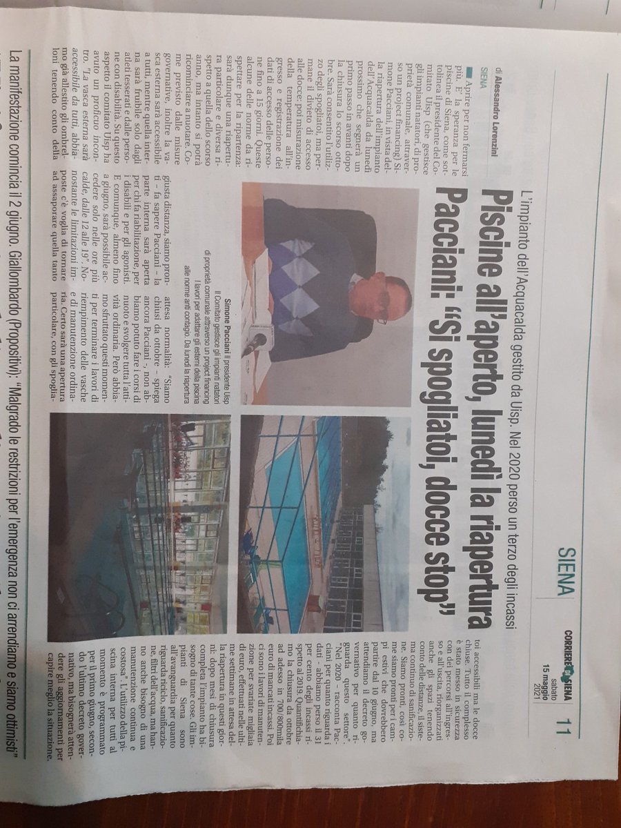 simone06091968's tweet photo. Da lunedì riapre la piscina di Siena Acquacalda #uispsiena vasche interne ed esterne
@ComuneDiSiena https://t.co/VXikhoZuod