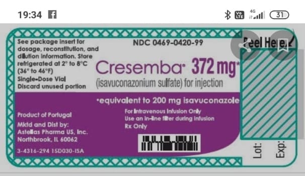 AvantiJain2's tweet photo. #Liposomal Amphotericin -50 mg /#Cresemba 372 mg
Patient name: Kavita Goyal
Age :48
Hospital name :Jain ENT hospital
City :Jaipur
Attendant: Aman Agarwal
Contact:  8905399239/ 7877612954
#UrgentHelp 
@rathi_aman 
@OfficeVRaje @notbeingharsh @SachinPilot @ashokgehlot51 @SonuSood https://t.co/NDoX05Q2HY