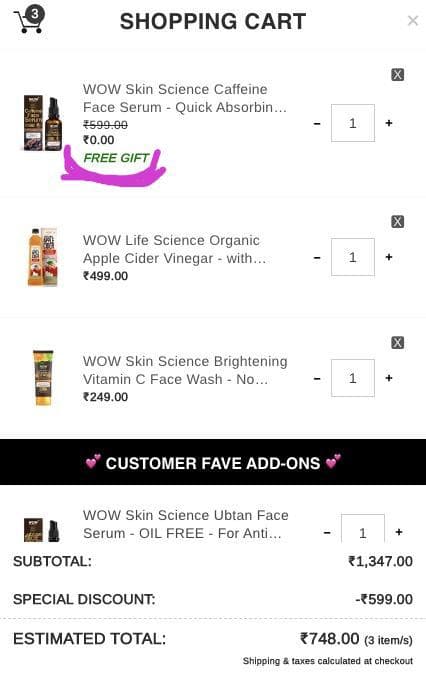 BestDealsinIND's tweet photo. #WOWSUNDAY Offer:

🌟 Get WOW Caffeine Face Serum FREE (Worth Rs.599) On Purchase Of Rs.699 &amp; Above

Link : https://t.co/85pg7KT0Ps https://t.co/QWmxwFiO0l