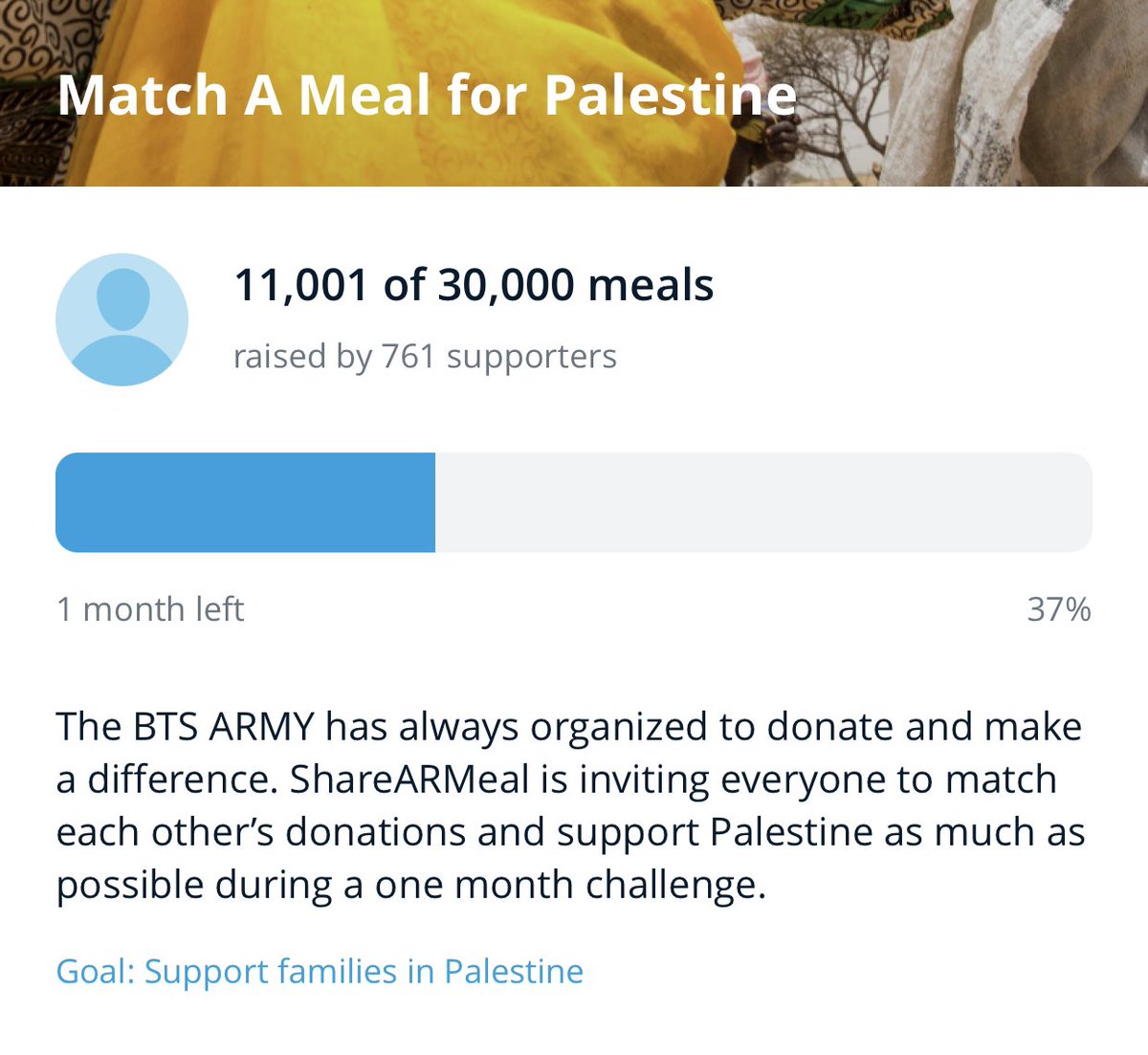 sharearmeal's tweet photo. The 10k goal has been met and the link  is definitely crashing because of the traffic 🤣

New goal : 30k 

#ShareARMeal (use the tag!)

https://t.co/gnQyXFJ2ne https://t.co/KUVmmXdLqR