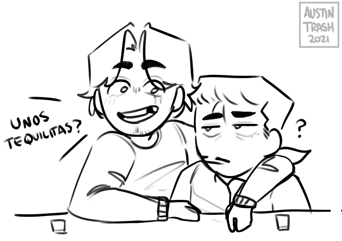 Austin_Trash's tweet photo. "Two best friends in the bar, They might kiss"
#Segilio #Segimundo #EmilioEscobilla https://t.co/1KK2xbH95T
