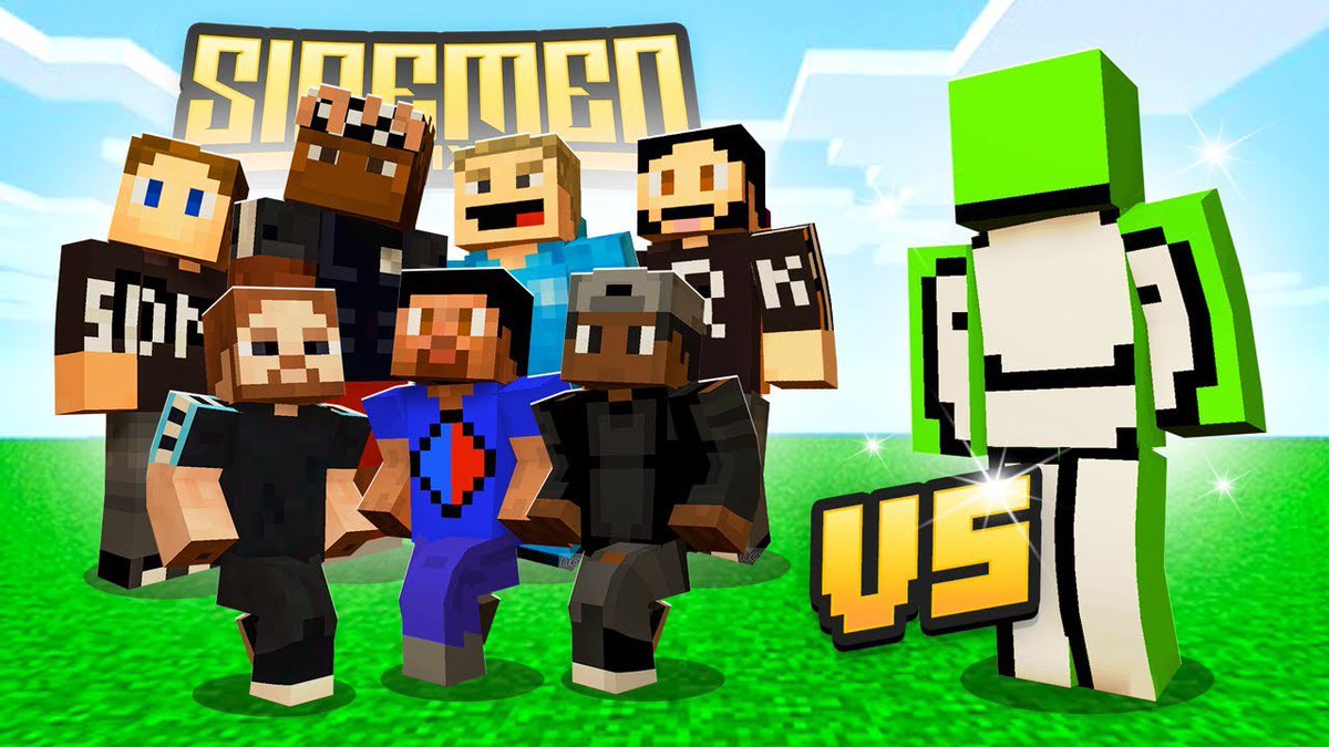 Sidemen's tweet photo. SIDEMEN VS DREAM MINECRAFT MANHUNT

https://t.co/59mNySzR4n https://t.co/dmAr5I3Dq7