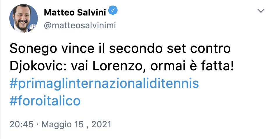 bravimabasta's tweet photo. La spiegazione #15maggio #Sonego #sonegodjokovic 

(non è vero, ma poteva esserlo) https://t.co/453h6tm1RU