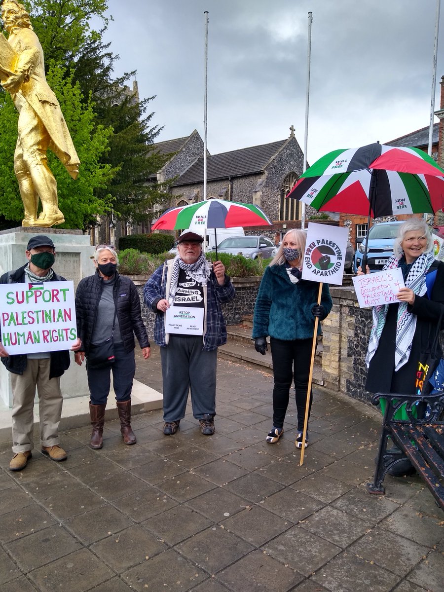 Even in the small market town of Thetford in Norfolk, people came out for Palestine. #Thetford4Palestine #Nakba73