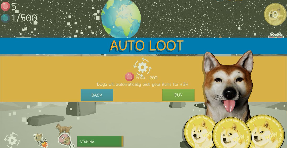 CrytoExodus's tweet photo. PLAY &amp; Earn #DogeCoin ! Withdraw starting 5 DOGE, to YOUR wallet, no scam, live discord ! 
Your Shiba is in the moon, help him dig the floor and find some gems ! Auto Loot, Speed up #doge #dogecoin #dogetothemoon 

https://t.co/4sbPMUvExW https://t.co/Tyofdb3SgV