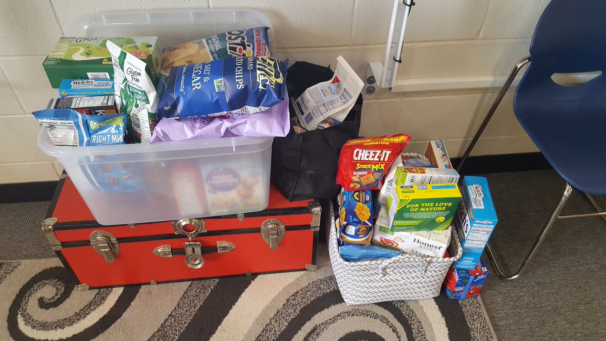 A huge THANK YOU to my <a href="/Greer_High/">Greer High School</a> math (and sped, science, IC, admin and other...) depts for stocking my pantry while my husband recovers from his hospital stay.  I brought home four boxes of love! 🐝