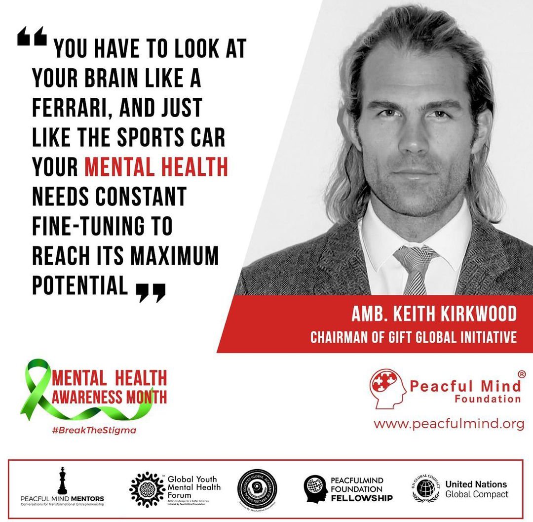 PeacfulmindPMF's tweet photo. Fine tuning of #mental health to reach its maximum potential
   - Amb Keith L. Kirkwood.

It's mental health awareness month, and we all have joined hands together to put a stop to this stigma. #psychological.

#MentalHealthMatters https://t.co/H7nsyQRIfX