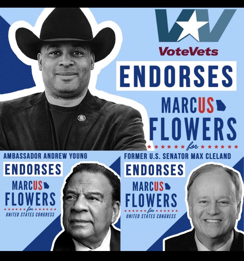<a href="/TeaPainUSA/">Tea Pain</a> I’m Marcus Flowers, U.S. Army Veteran running to unseat Congresswomen Marjorie Taylor Greene. 

Join us on our mission. 
#SendCongressFlowers 
secure.actblue.com/donate/marcusf…