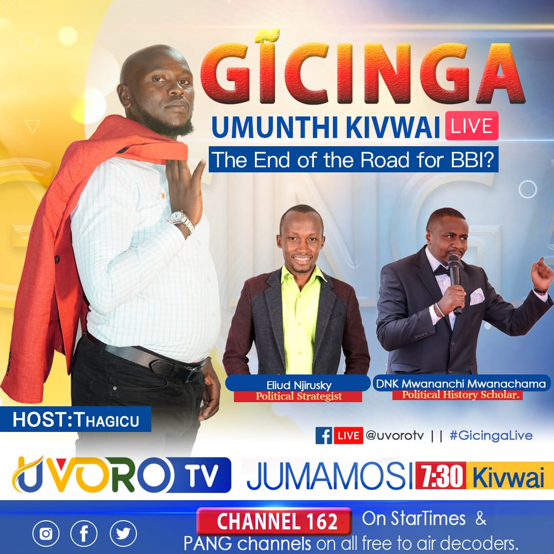 uvorotv's tweet photo. "ÚYÚ NÍGUO MWICO WA THAVARI YA BBI?"
Gwataníra na 
@DNKARIUKI1

@EliudNjirusky

  úmúnthi tavarírarí ya Gicinga túkíroría rucio rwa BBI vuva wa Igoti kurúgamia reggae. https://t.co/Kfs7na45l3