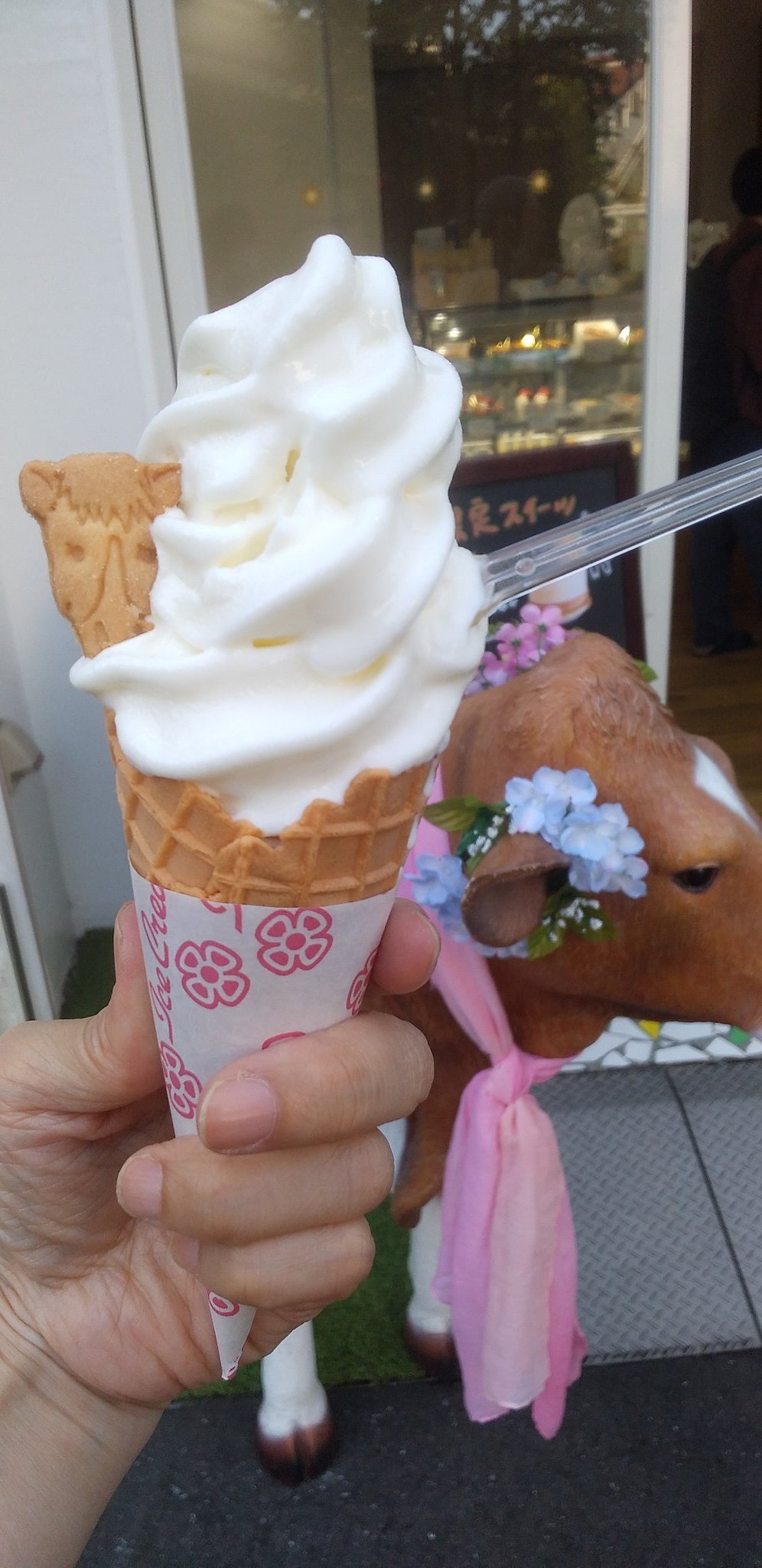 Mikie Yoshimura 日本には0頭くらいしかいない希少種 ガンジー牛 の牛乳で作ったソフトクリーム 牛乳の自然な甘み ジェラートのようなスッキリした後味 ごちそうさまでした 加勢牧場 ガンジー牛 T Co Qm93pwqteb Twitter