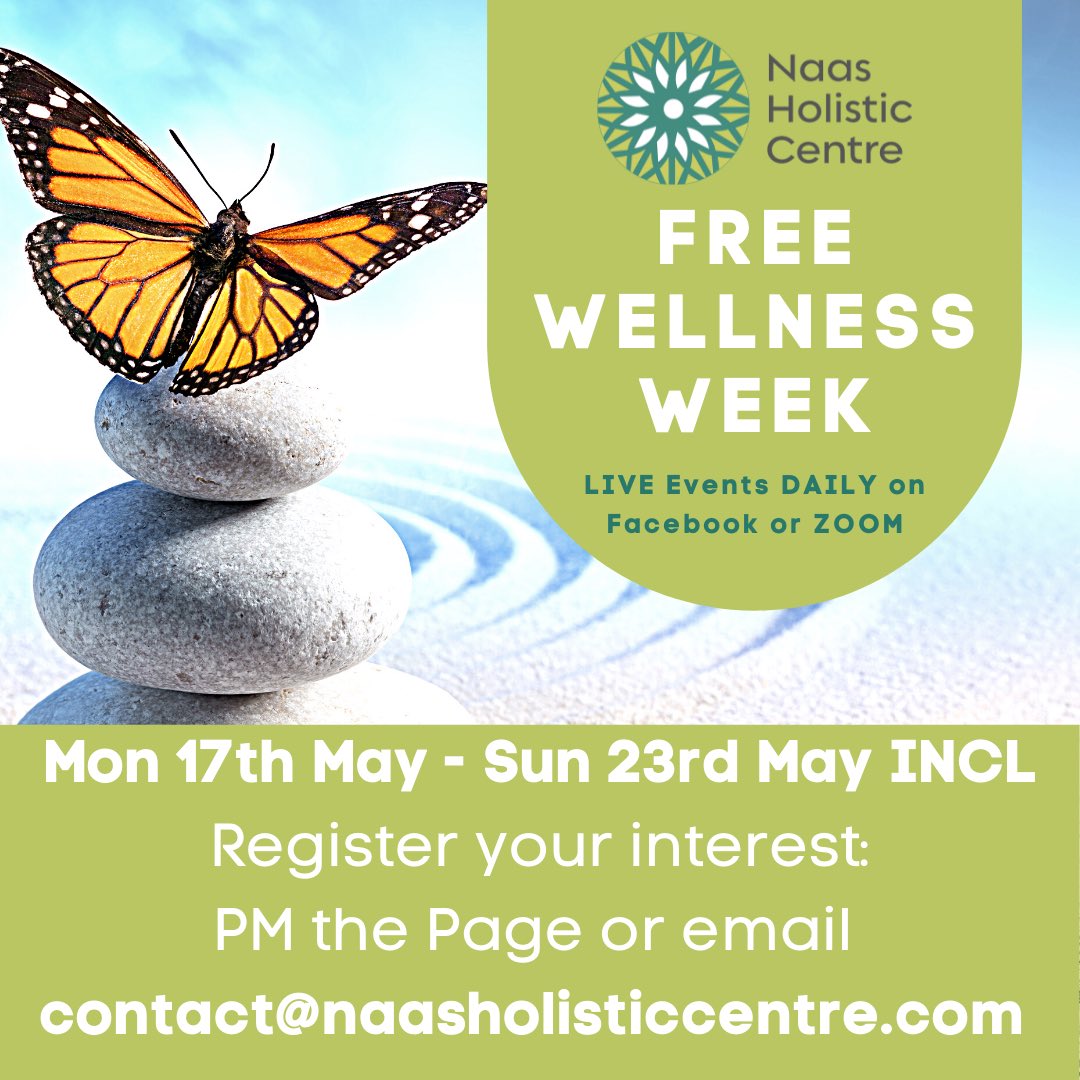 NaasHolistic's tweet photo. Next week @KildareCoCo  @LEO_Kildare @ShopKildare @yskellyhealing #wellness https://t.co/b9WuZ1TtPX