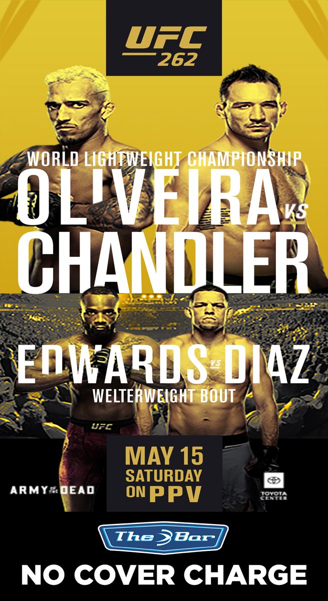 Join us tonight for UFC 262! #UFC262