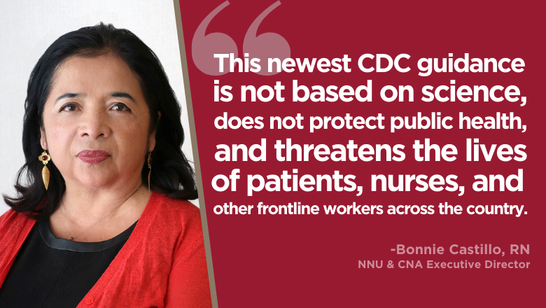 NationalNurses's tweet photo. ⚠️A continued high number of Covid cases in the U.S.
⚠️Circulation of Covid variants of concern
⚠️Unanswered questions about vaccines

These are just a few of the concerns nurses have with the new @CDCgov guidelines.

Read the full statement: https://t.co/zmOrfSS49z https://t.co/D1ODQfEUId