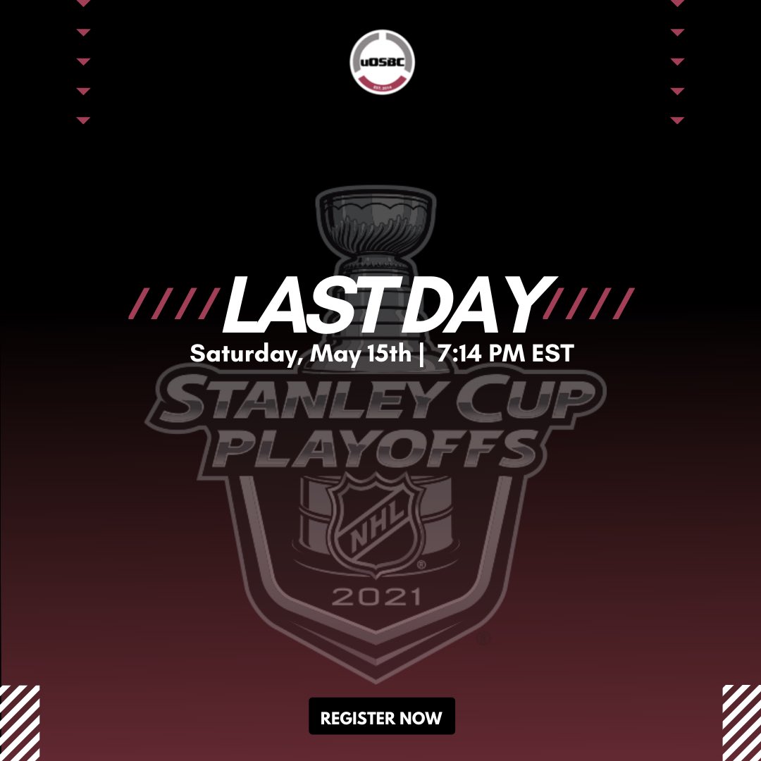 Don’t miss your last chance to enter your NHL playoff predication for a chance to win $15. Register now using the link in our bio before 7:14pm EST TONIGHT.