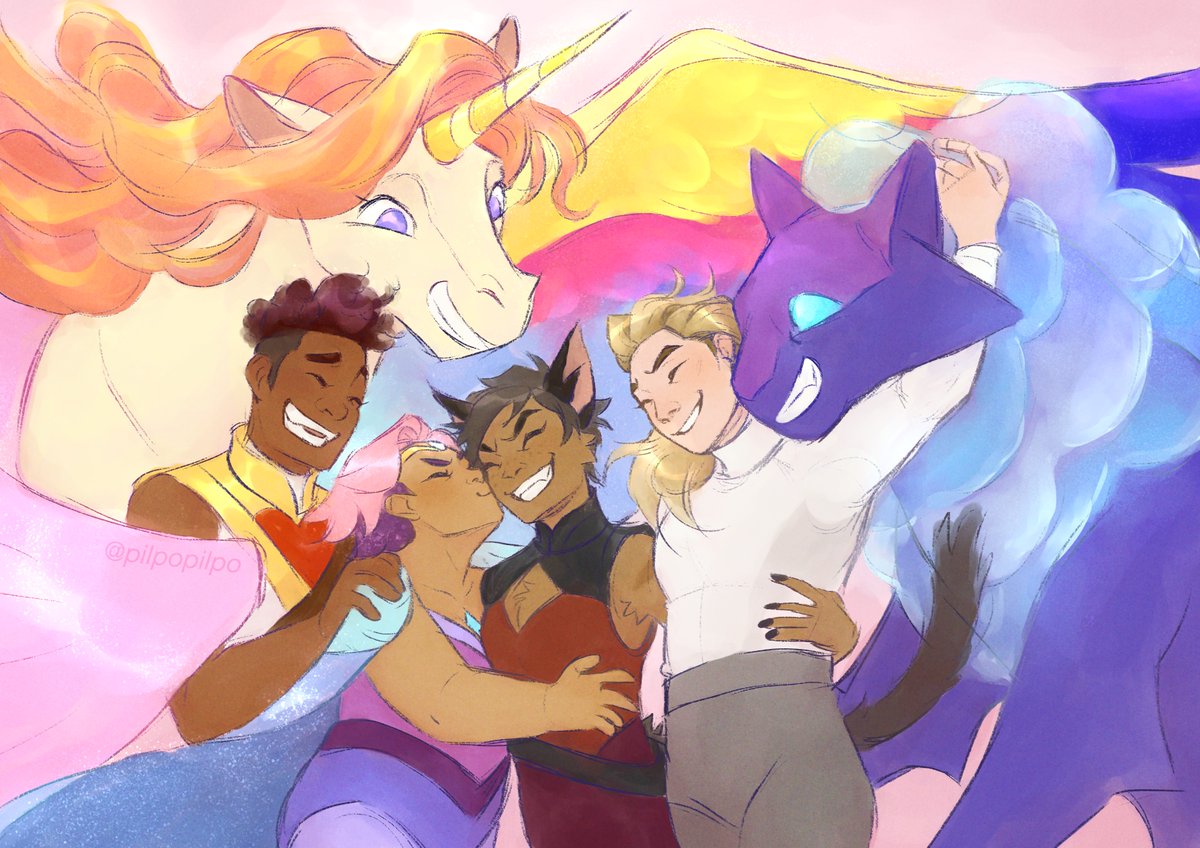💖 best friend squad hug 💖 #shera

catradora who happy anniversary to the glitra cheek kiss