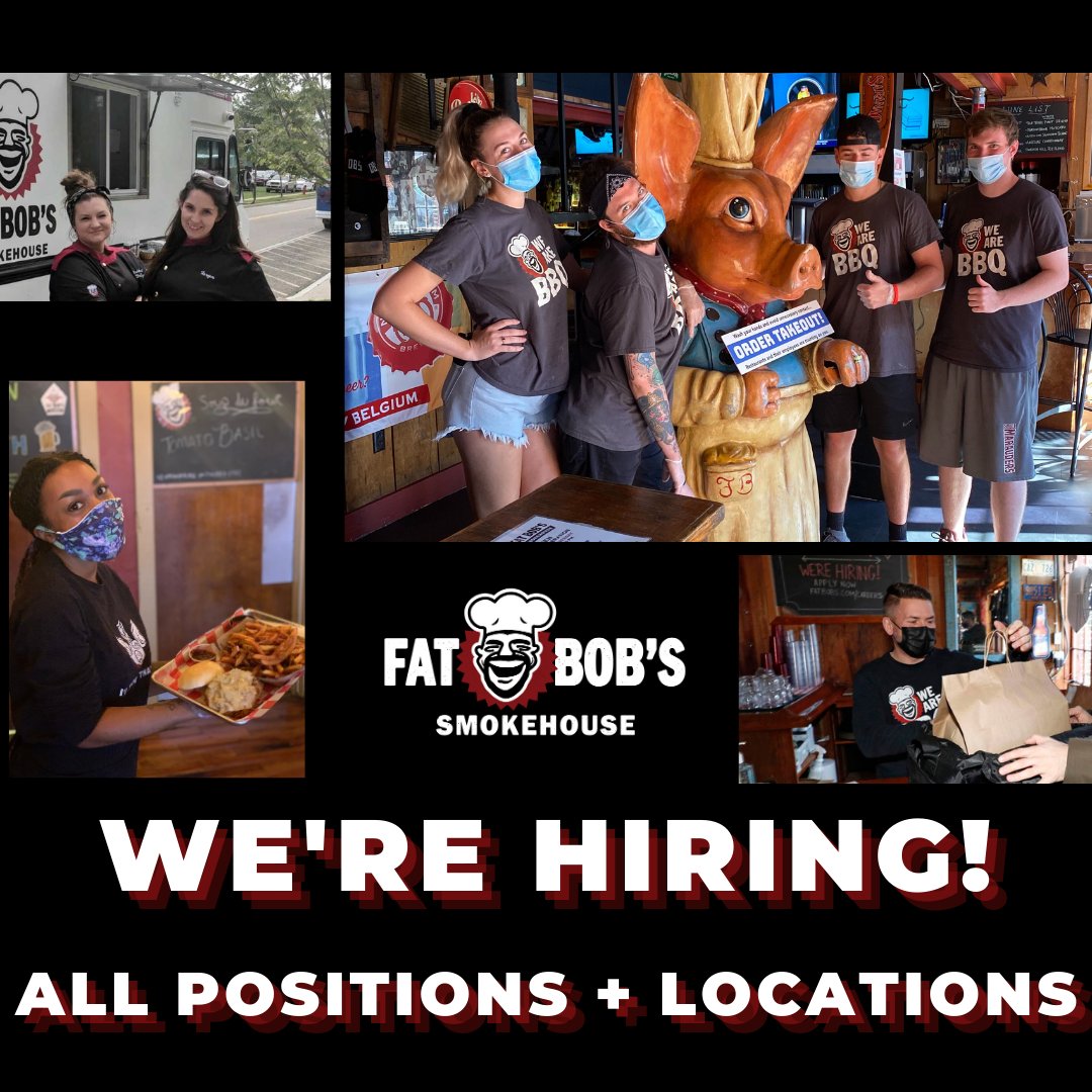 Fat_Bobs's tweet image. Now Hiring! We’ve got a great crew, hands-on ownership, company perks (free Mac n Cheese) and very competitive wages. 

apply today in person or at fatbobs.com/careers 

#kitchenhelp #bartenders #linecooks #servers #fatbobs #buffalojobs #buffaloNY #hiring #joinourteam