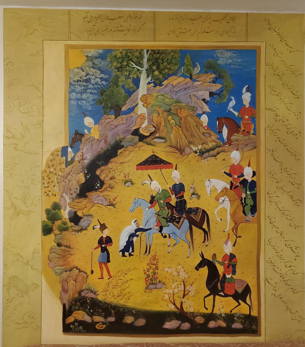 anamzehra86's tweet photo. 15th May is #Ferdowsi day in Iran.Ferdowsi's famous for the longest narrative Persian poem Shahnameh, aimed at preserving Persian culture. A must-have for Iranian households. A miniature based on one of Shahnameh's stories adorn my home's wall.
#ChroniclesofIran
@LivinginTehran https://t.co/8S1Caetw53