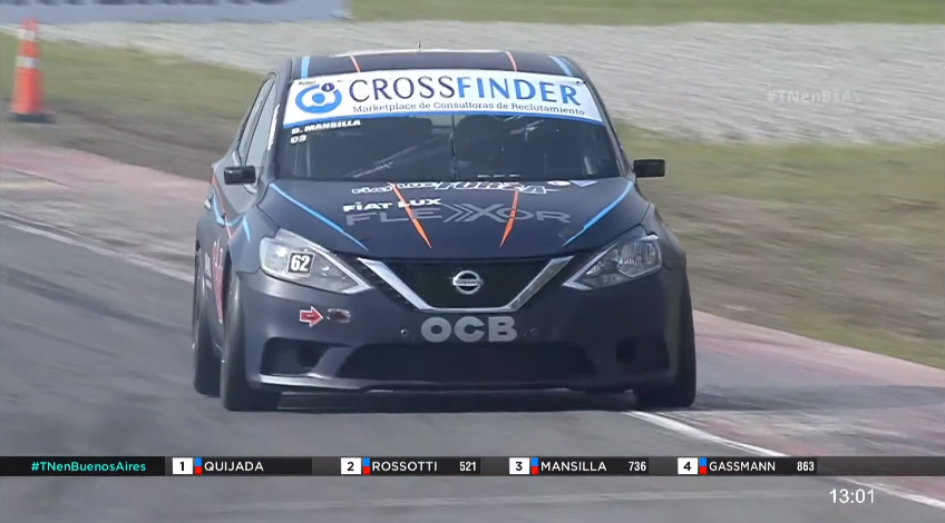 • <a href="/dorianmansilla0/">Dorian</a> comienza el segundo entrenamiento ocupando el tercer lugar con el Nissan Sentra del equipo PMO Motorsport, en su debut dentro del #TurismoNacional 

#TNenBSAS