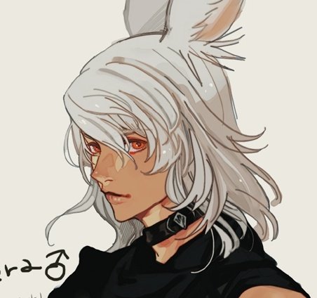 viera animal ears solo male focus 1boy rabbit ears simple background  illustration images