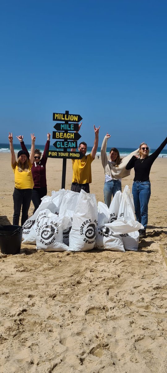 Team HQ on the flagship weekend of #millionmileclean. Such epic work from the community and events team to organise this event and support hundreds more up and down the country 👏👏. Get involved > beachcleans.org.uk @sascampaigns