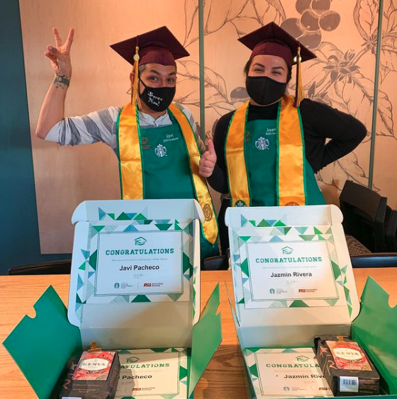 asuonline's tweet photo. Hey SCAP partners, how does your store celebrate your graduation? We see balloons, grad boxes, flowers and treats on our news feed every graduation.
#tobeapartner #tobeascholar #tobeastudent #ASUgrad #tobeincollege #starbucks @Starbucks @StarbucksNews https://t.co/4qwC2CEfwf