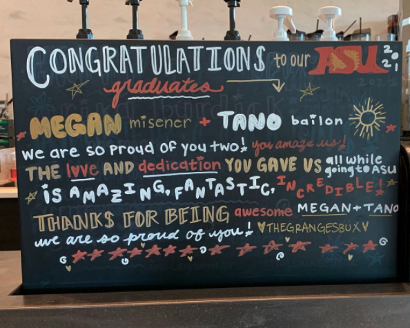 asuonline's tweet photo. Hey SCAP partners, how does your store celebrate your graduation? We see balloons, grad boxes, flowers and treats on our news feed every graduation.
#tobeapartner #tobeascholar #tobeastudent #ASUgrad #tobeincollege #starbucks @Starbucks @StarbucksNews https://t.co/4qwC2CEfwf