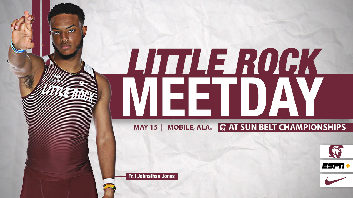 It's the final day at the Sun Belt Championships!

📍 Mobile, Ala.
🕦  11:30am (Field events)
🕓  4pm (Running events)
📺  ESPN+ 
💻  (4pm) es.pn/3fgbgVF
📊  bit.ly/3y9oRqe

#LittleRocksTeam
