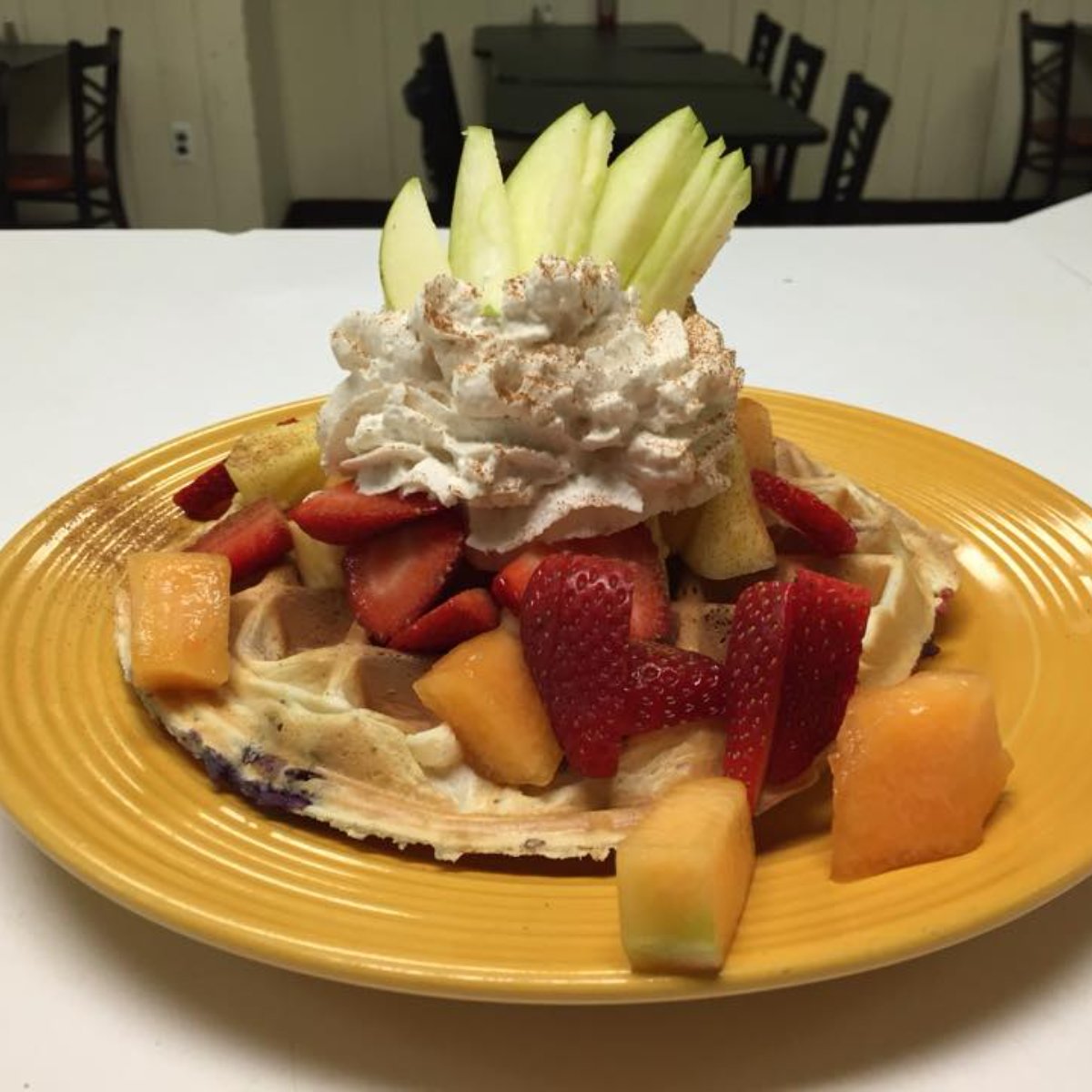 CraigsCafe's tweet photo. We're all hoping to hear those three little words: "Let's order dessert." #CraigsCafe #MadeFromScratch #QuincyBrunch #MorningCoffee #QuincyMA https://t.co/vkrDdjW2nn