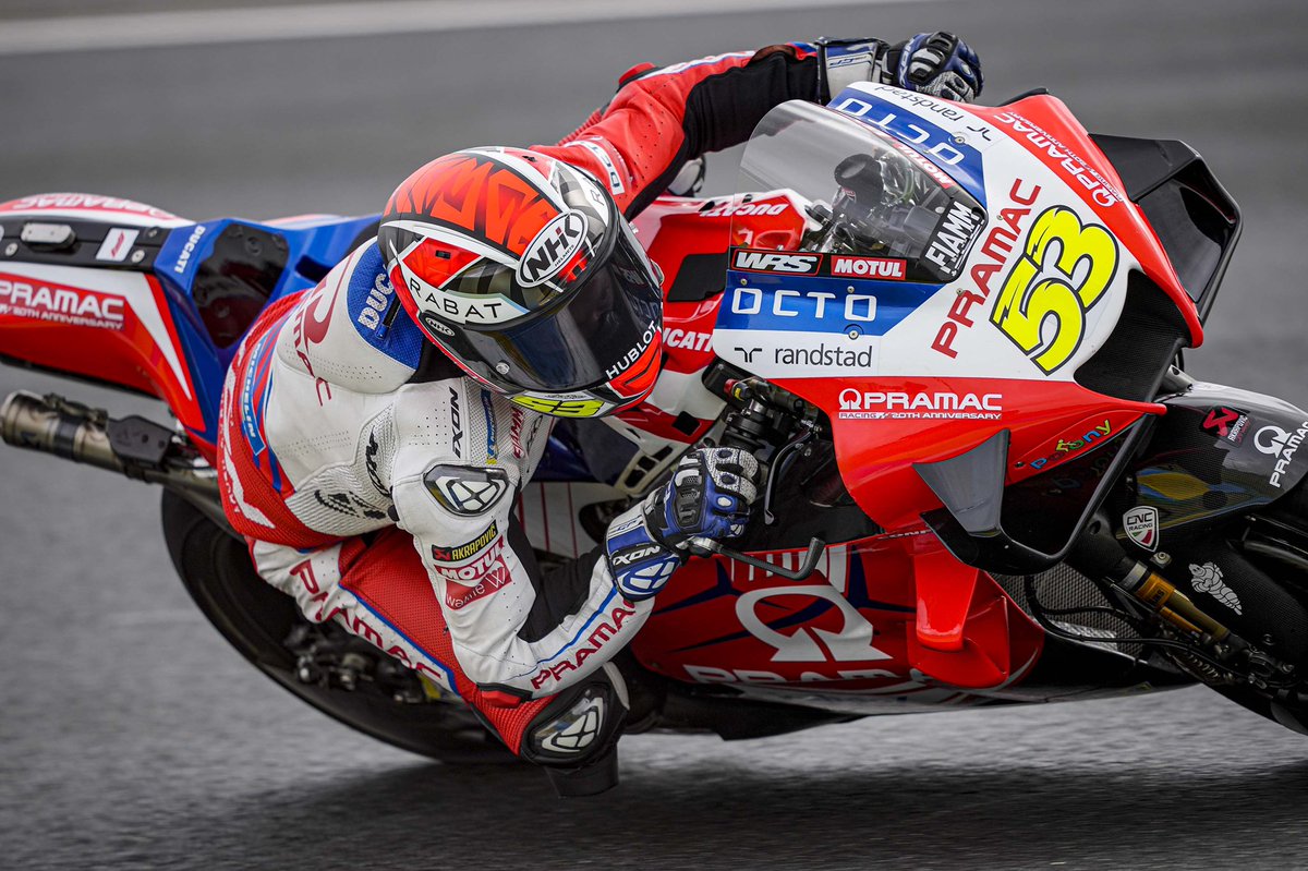 TitoRabat's tweet photo. 👌🏼 Good saturday although a crash when improving my lap time! #FrenchGP

@pramacracing @ducaticorse  @IxonCom @Hublot @joyeriarabat @MotoGP #NHKhelmets #FormaBoots https://t.co/JKQrd90wCw