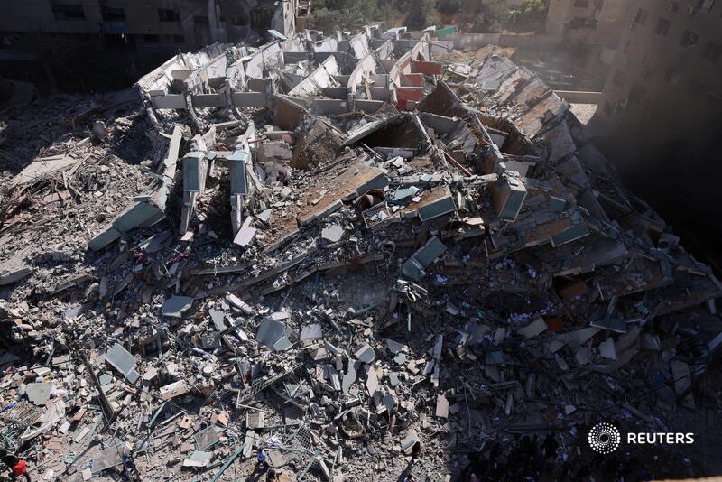 <a href="/msalem66/">mohammed jad salem</a> Israel destroys Gaza tower housing AP and Al Jazeera offices reut.rs/3fj0fTu