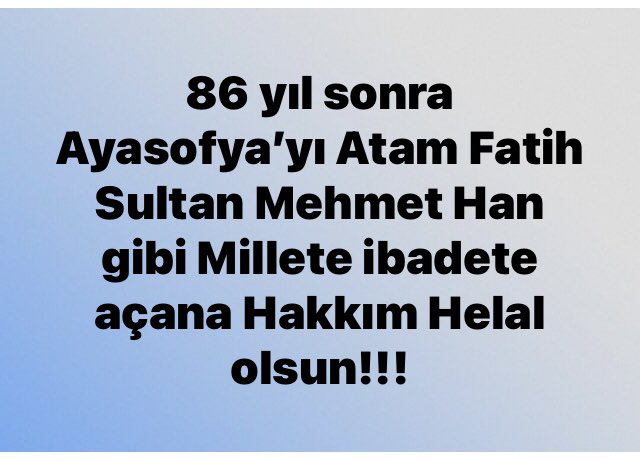 #HakkımHelalOlsun #MilletinAdamı