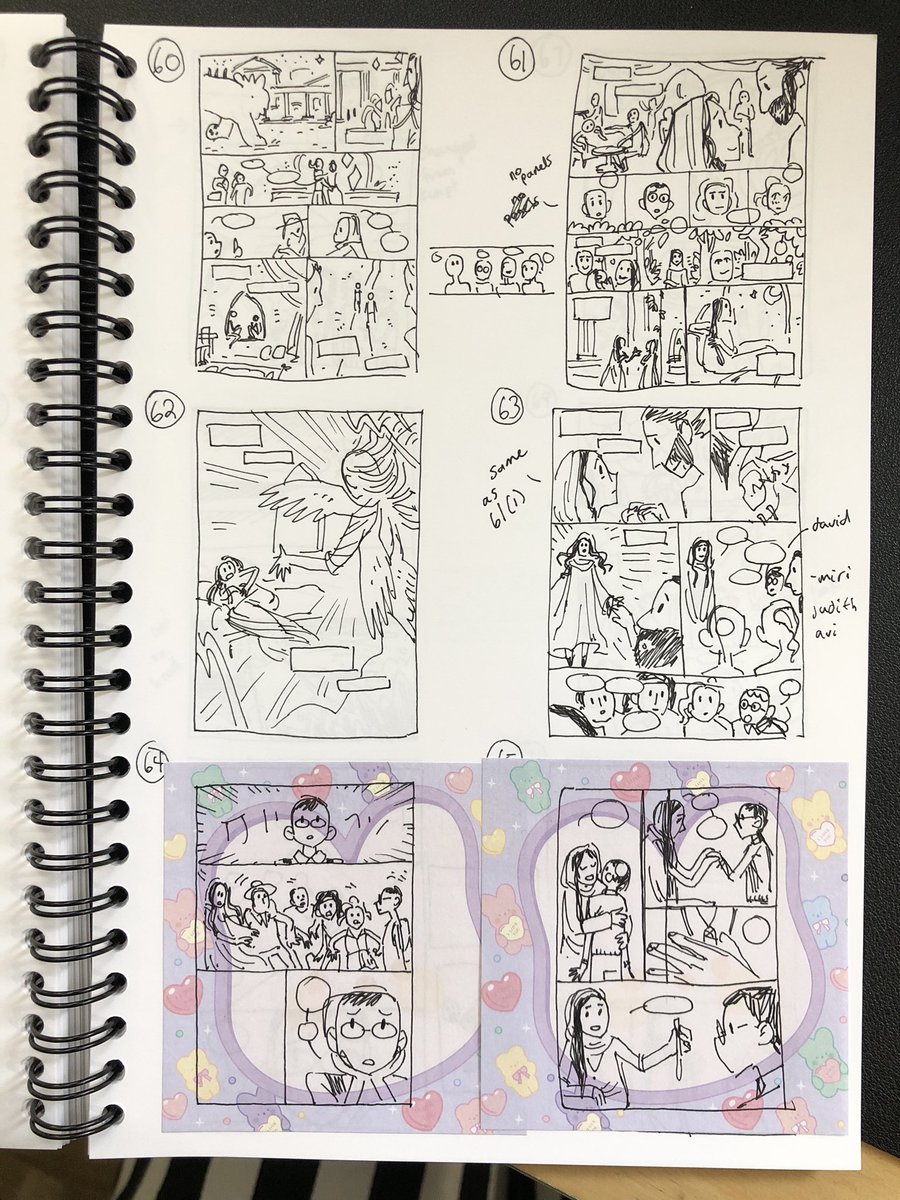 I filled up my thumbnail notebook! 3 graphic novels and 2 single-issue shorts. 520 total comic pages! 