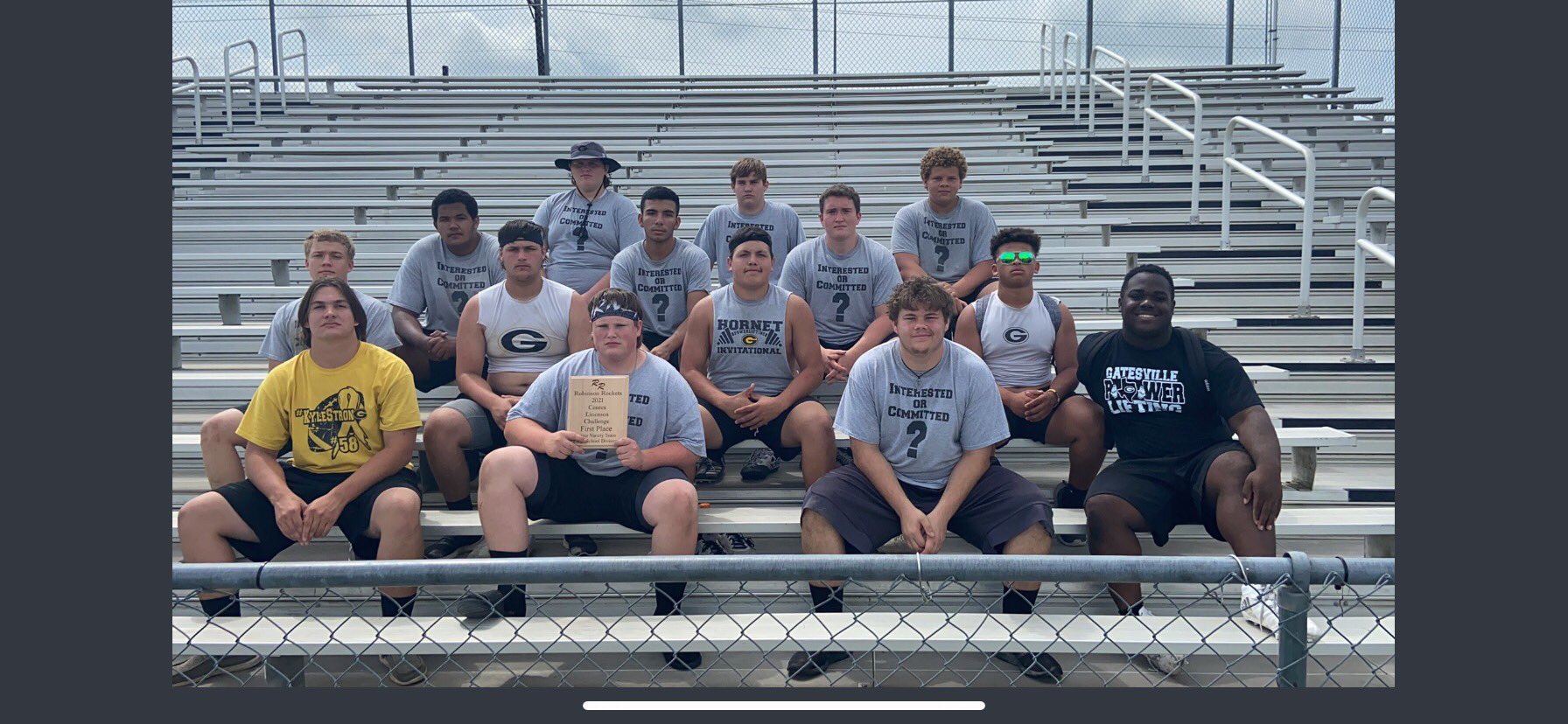 Gatesville Football on Twitter "Great job competing today at