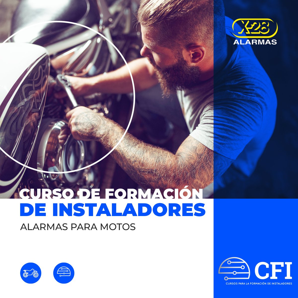 ¡Es el momento de potenciar tus habilidades técnicas!
CAPACITATE DESDE DONDE ESTÉS con <a href="/X28Alarmas/">X-28 Alarmas</a>  y aprendé todo sobre instalación de alarmas para moto.
Formación a distancia a través de un campus virtual
Precio accesible
Certificado oficial
Materiales teóricos y prácticos