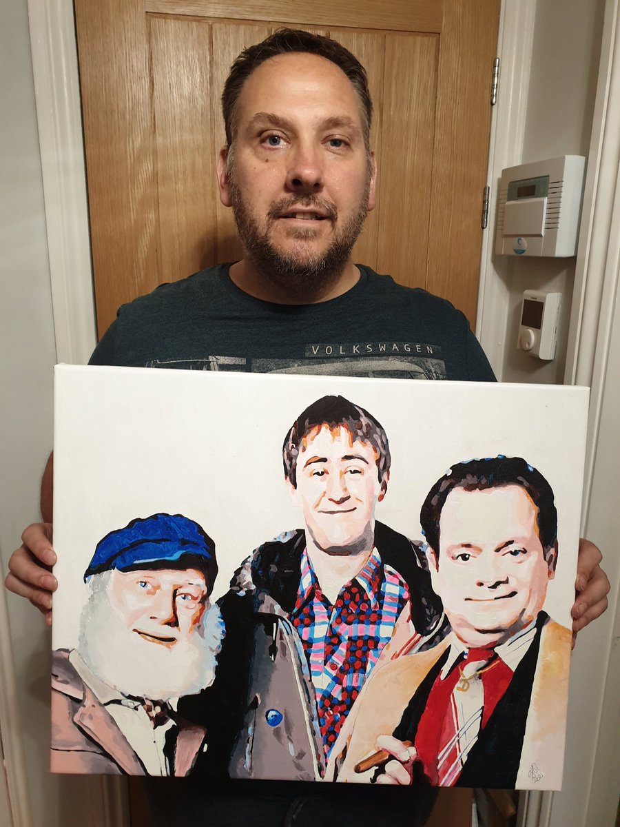 L4MBY's tweet photo. @BeingBoycie Hi John, I’m a massive fan of OFAH, I’ve met you a few times at the conventions, you’re a true gentleman. I wanted to share the painting I completed for my office recently. What do you think? https://t.co/iojNeH77ry