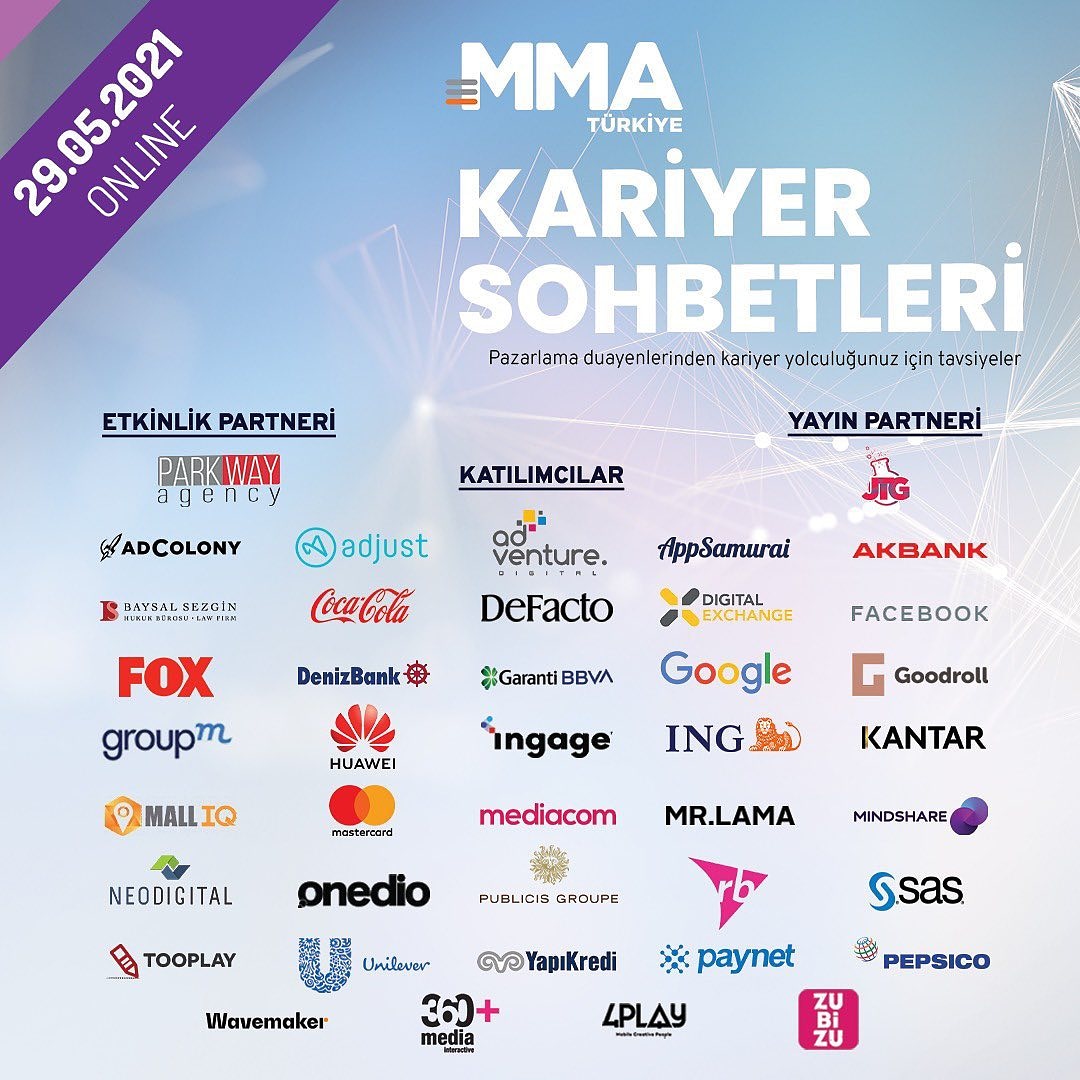29 Mayıs'ta gerçekleşecek olan Kariyer Sohbetleri'nde biz de Ad Venture Digital olarak Affiliate Marketing konuşacağız. #afiliatepazarlama ile ilgilenen herkesi bekliyoruz. 
Kayıt için⬇️mmakariyersohbetleri.com
